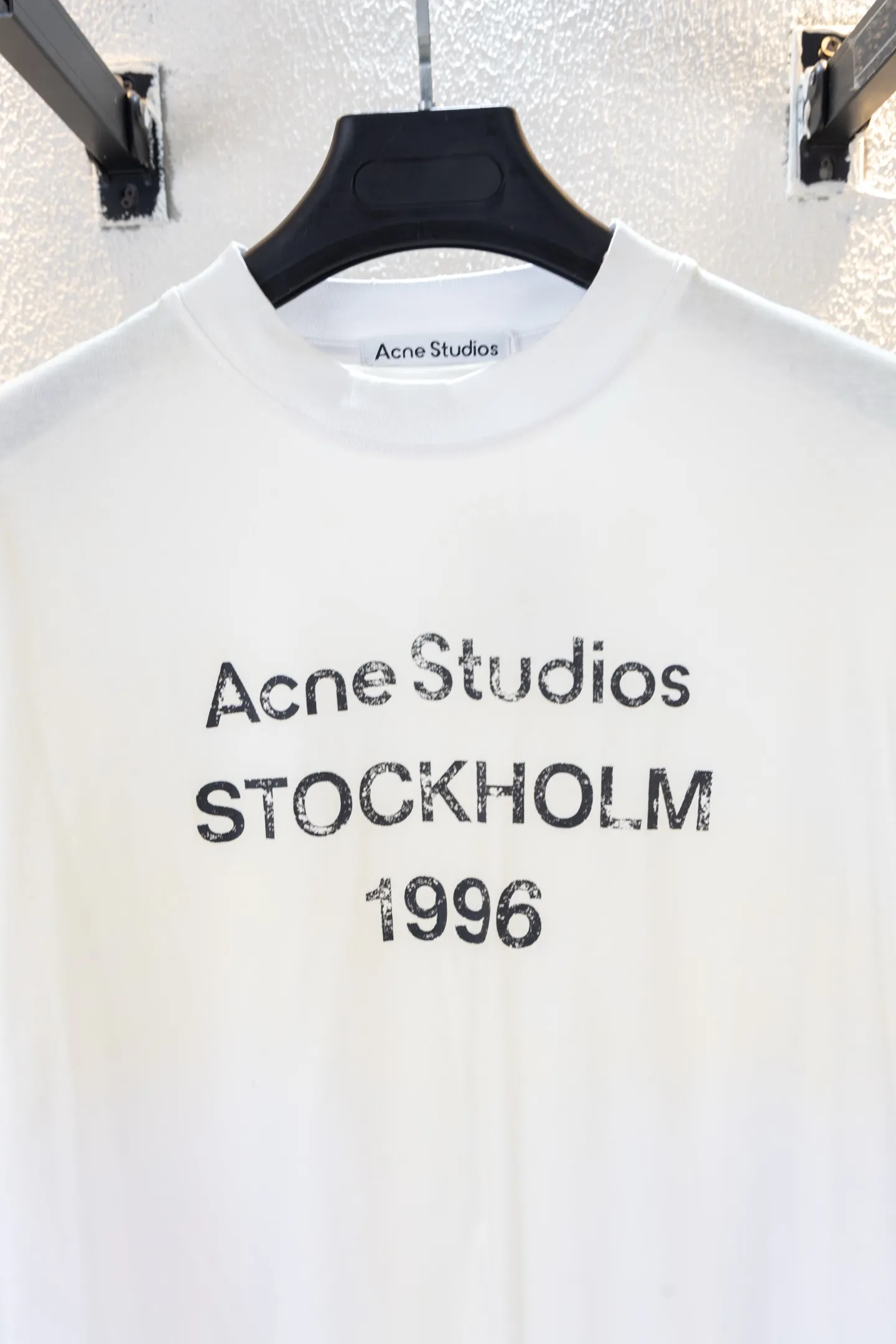 ：k 6223 24SS Acne Studios Classic T Classic Versatile ok ! , ZP !!! # 1:1 Breathable ， # zp # ：White Black Size：S-XL